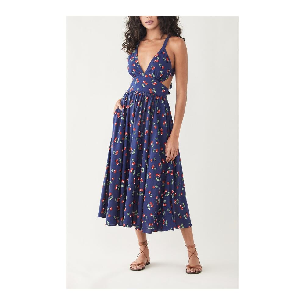 Yumi Kim 'Uma' Blue Viscose Dress Size 6